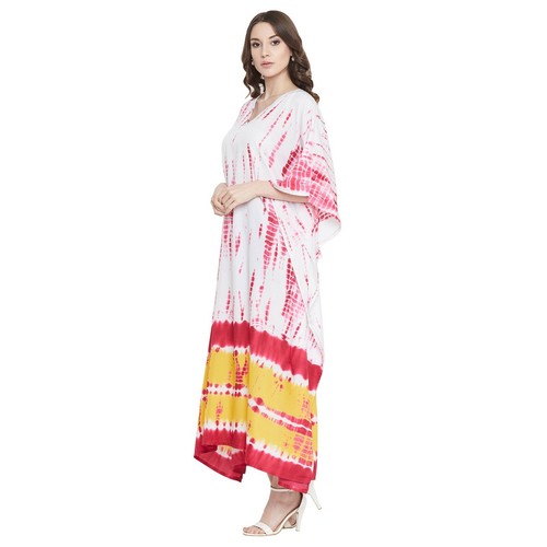 Women Plus Size Loose Kaftan Tunic Dress Hippy Kimono Sleeve Caftan Tunic Tops - Picture 145 of 809