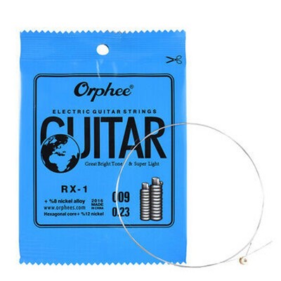 Orphee 10er Pack Single Strings f??r E Gitarre 1 E String (009) Ersetzung