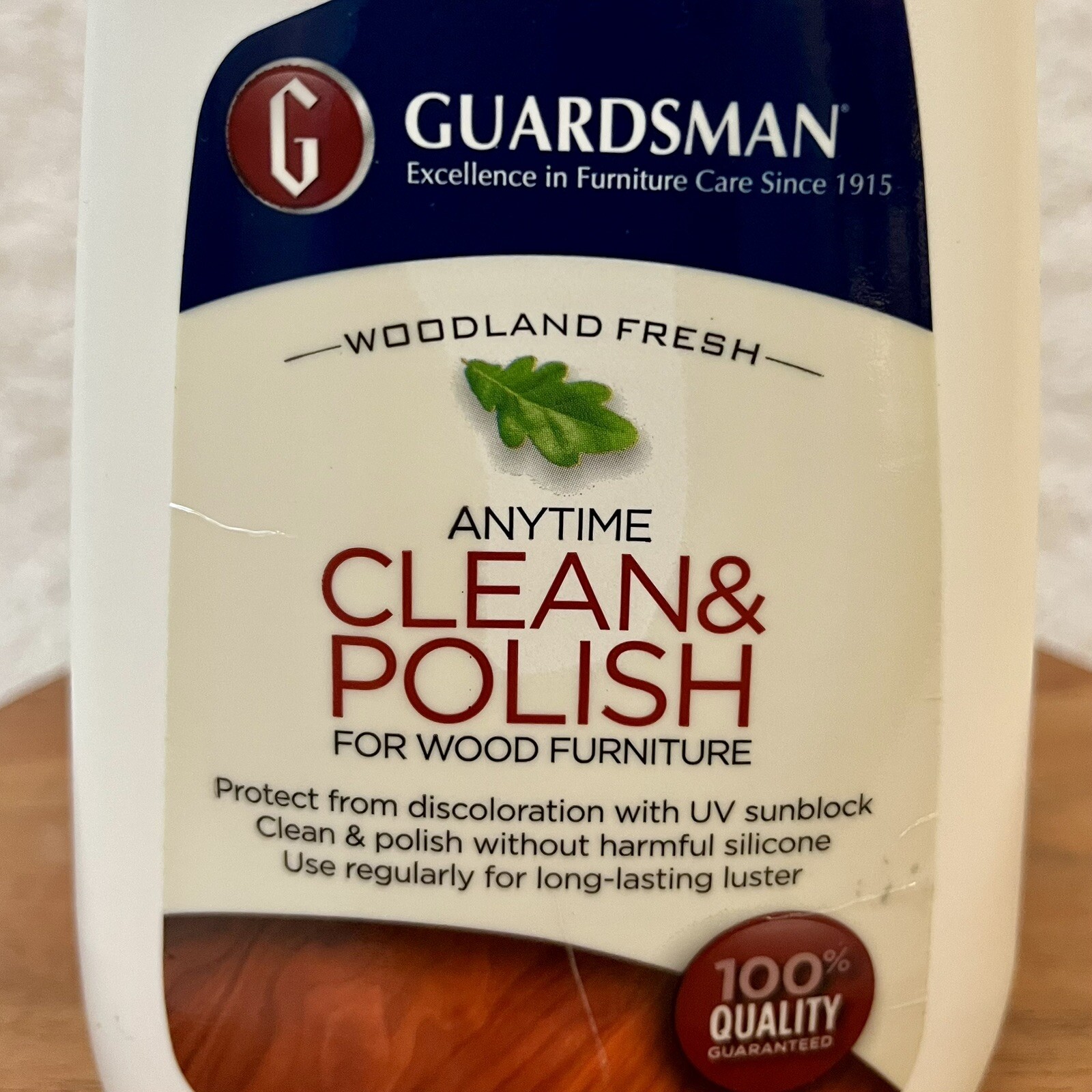 Guardsman Clean & Polish Wood Furniture 16oz Woodland Fresh IV Sunblock Refill