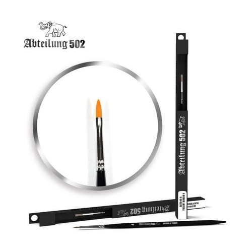 ABTEILUNG 502 MINIATURE HOBBY SYNTHETIC PAINT BRUSH ABT840-4 FILBERT BRUSH 4 - Picture 3 of 3