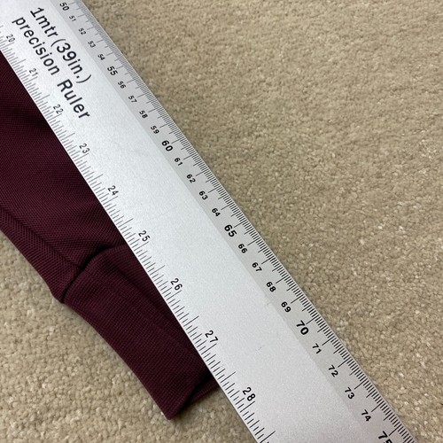 Psycho Bunny Polo Shirt Long-Sleeve Size 3 Mens Small Burgundy Red Robert Godley - Picture 11 of 12