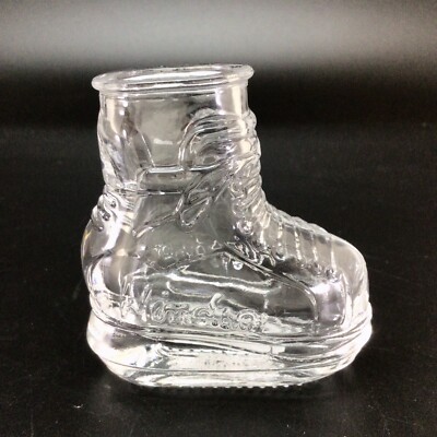 Windsor Canadian Whiskey Ice Skate Shot Glass Vintage