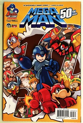 MEGA MAN COMIC BOOK #50 Cover C Variant 2 of 5  Aug 2015 Worlds Unite Part 4 VF-