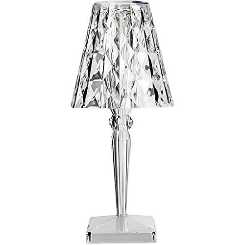 Crystal Table Lamp with 3-way Dimmable Light, USB Rechargeable Ms-cl-tc-001