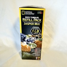 NATIONAL GEOGRAPHIC Rock Tumbler Refill Kit - 1 Lb. Jasper Rocks for Tumbling -