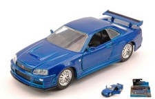 Miniature voiture Dei Film Jada Nissan Skyline GTR R-34 Fast & Furious auto 1:3