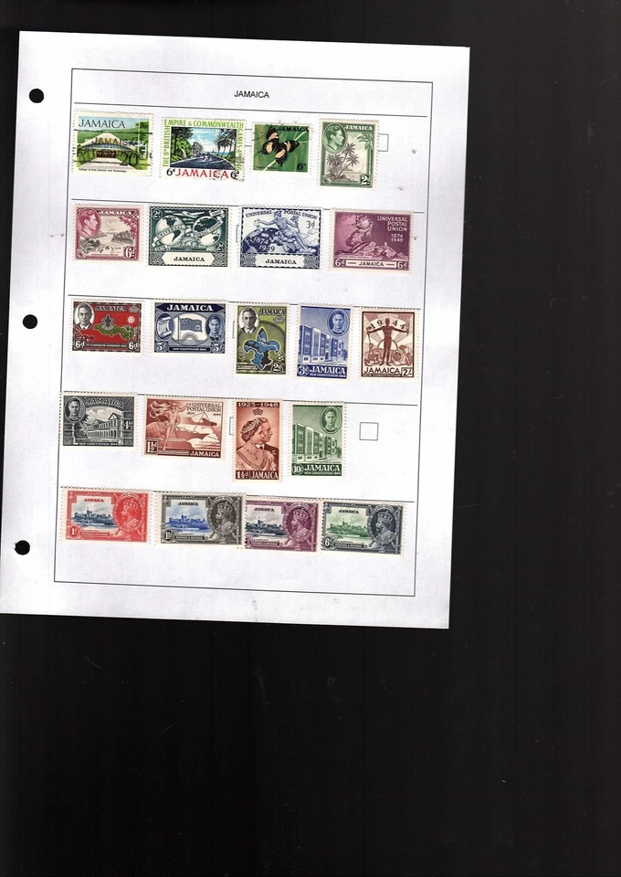 Sellos de Jamaica en páginas de álbum 183 sellos cv 222,00 (mb31 Foto 4 de 4