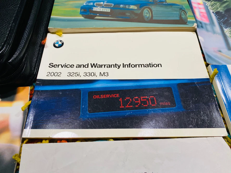 🟣 2002 BMW M3 CONVERTIBLE OWNERS MANUAL +SMG INFO +SERVICE BK E46 CABRIOLET - Изображение 2 из 4