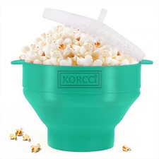 Microwave Silicone Popcorn Popper Maker Collapsible Bowl Hot Air Dishwasher Safe