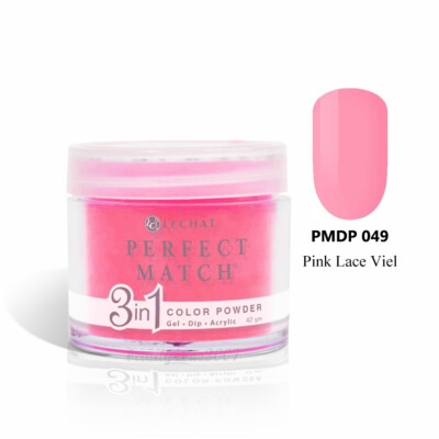 LeChat Perfect Match 3 in 1 Color Powder PMDP049 Pink Lace Veil 1.5oz 