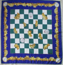 -Foulard CHOPARD soie  TBEG  vintage  Scarf  84 x 88 cm