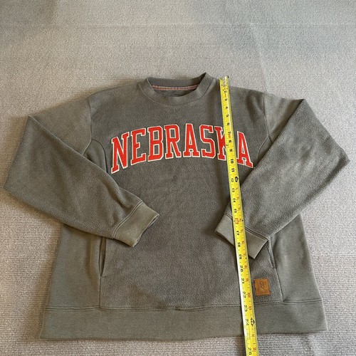 Nebraska Corn Huskers Pullover Press box Sweater Pullover Small Gray - Picture 7 of 8