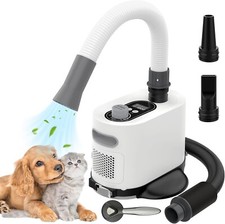 Dog Dryer Pet Grooming Blow Dryer with LCD Display, 3-Temp Settings Adjustable