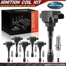 6x Ignition Coil & 6x Iridium & Platinum Spark Plug Kit for Infiniti Q50 Nissan