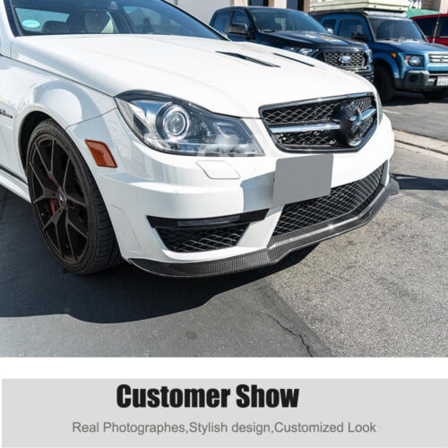 Fit For Mercedes Benz W204 C63 2012-2013 Dry Carbon Front Bumper Lip Spoiler - Bild 4 von 12