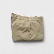 90s Vintage Dickies 874 Chino Khaki Pant Made In USA 38x29 Ivy League Skate