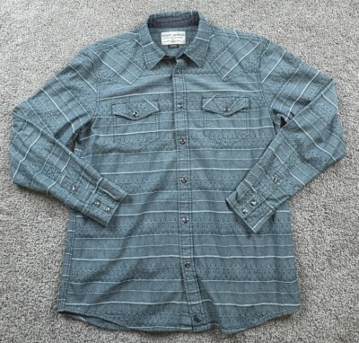 Cody James Mens Button up Medium Pearl Snap Cowboy Western Rancher Textured