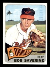 1965 Topps Baseball #427 Bob Saverine NM/MT *f2