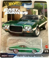 NEW Hot Wheels Premium Fast & Furious HYP72 FORD GRAN TORINO SPORT 3/5 1:64Scale