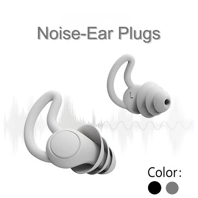2Pair Noise Reduction Earplugs 40dB Super Comfortable Silicone Reusable Earplugs
