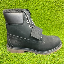 Timberland Premium 6-Inch Womens Size 6 Black Outdoor Leather Waterproof Boots