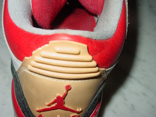 2006 Nike Air Jordan Retro 3 "Fire Red" White/Grey Shoes Size 11 Sold As Is! - Picture 21 of 24