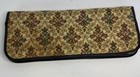 Vintage Tapestry Knitting Case Needle Organizer Crochet Hooks Floral Black