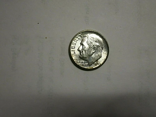 1955 S Roosevelt Dime Brilliant AU  C0814