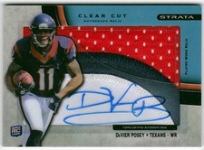 2012 TOPPS STRATA FOOTBALL DEVIER POSEY CLEAR CUT AUTOGRAPH AUTO RELIC PATCH 75