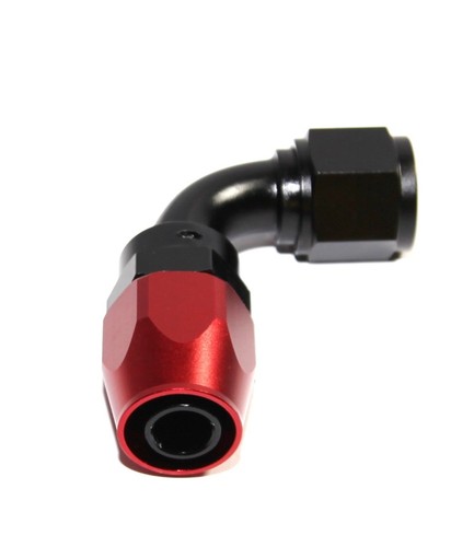 AN-10 90 Degree Swivel Fitting Adapter - Black, For Fuel, Oil & Gas Lines 3 thumbnail image