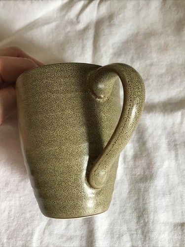 222 Fifth Studio Brown Squiggly lines Design Set of 6 Stoneware Mugs Indonesia!! - Picture 9 of 10