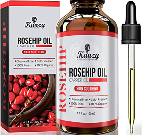 Kanzy Hagebuttenöl Bio Kaltgepresst 100% Rein 120Ml Rosehip Oil Wildrosenöl Für  - Bild 1 von 12