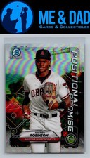 2021 Bowman #POS-KR Kristian Robinson Positional Promise Silver