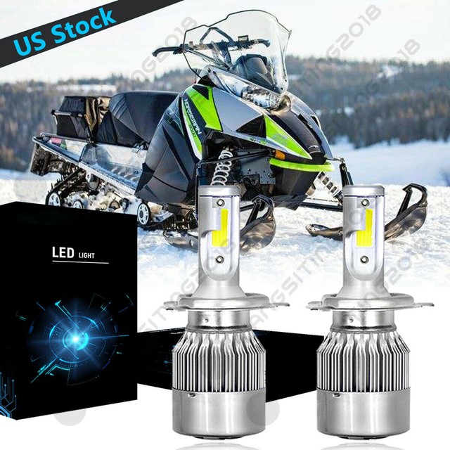 H4 9003 Super White LED Headlight Bulb HighLo Beam C6 For Arctic Cat