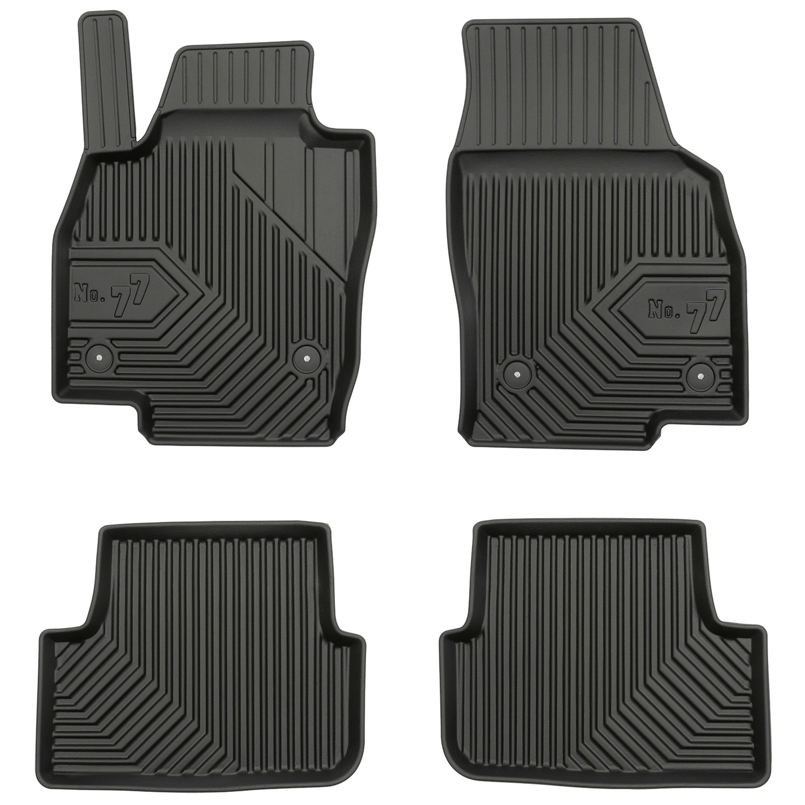 Tapis de sol TPE Frogum No.77 pour SEAT Ibiza V noir sur mesure