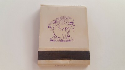 Matchbook Purple Cow. Dinner Theater. Des Moines Iowa. Missing some matches  Z5