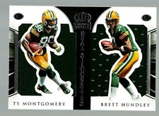 2015 Crown Royale Dual Rookie Silhouette #DSTYBH Brett Hundley/Ty Montgomery /99