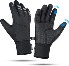 Winter Men Cold Weather Ski Anti-Slip Thermal Running Gloves Touchscreen Gloves