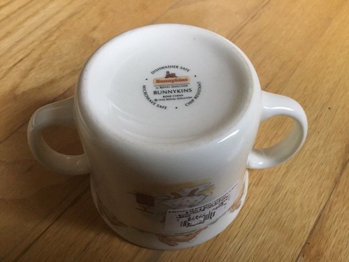 ROYAL DOULTON Bunnykins Two Handled Mug Cup And Cereal Bowl - Picture 3 of 6