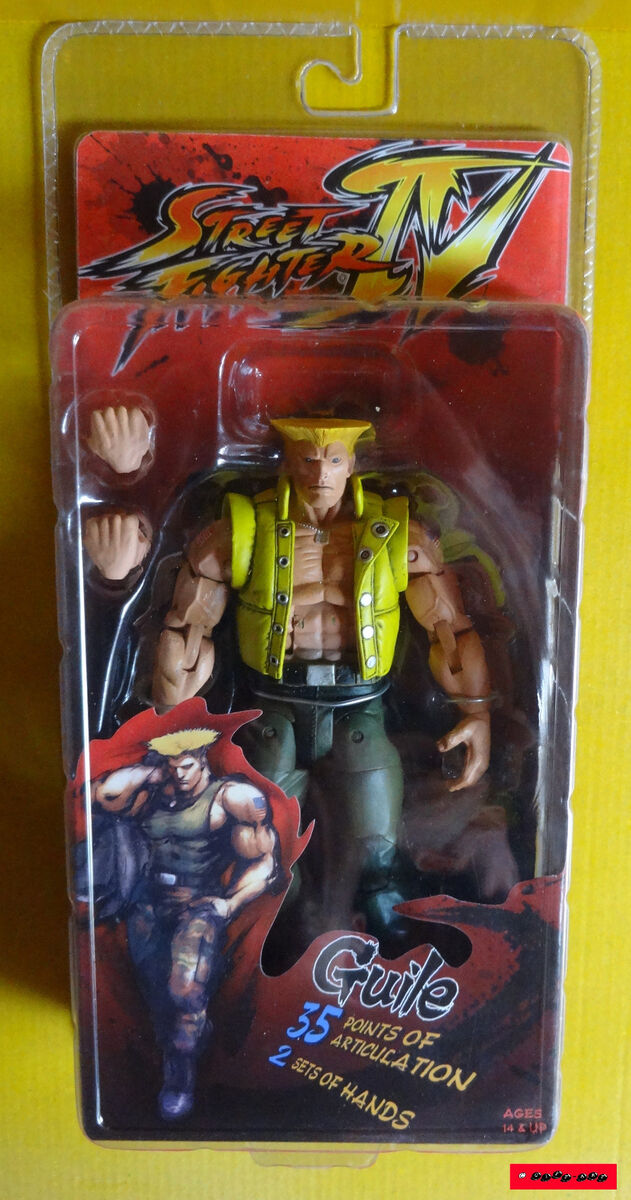 Guile Street Fighter Original Neca 18 Cm Soldado Coronel