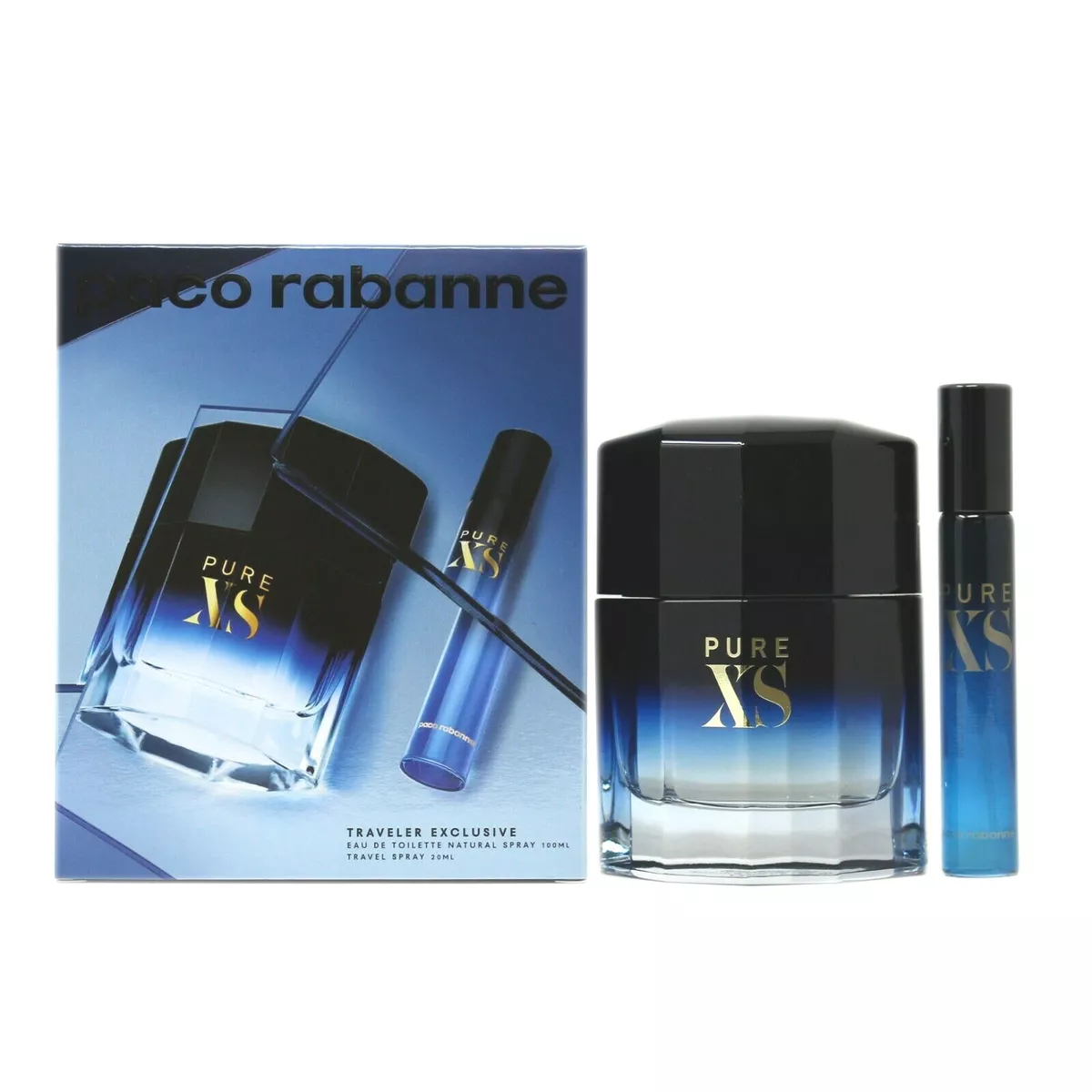 RABANNE TRAVEL XS PACO PURE | TOILETTE 100ML NIB DE eBay SPRAY SET PIECE EAU 2