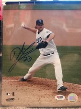 Derek Lowe Signed Los Angeles Dodgers 8x10 Photo PSA