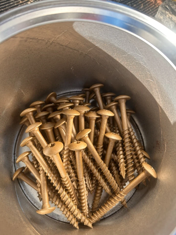 50 tornillos de retardo Power Pro 47870, 5/16 x 3-1/2, tornillos de retardo de construcción Star Drive  Foto 2 de 4