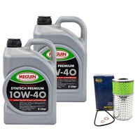 MotoröL Set Syntech SAE 10W-40 Meguin 10 Liter + ÖLfilter FüR Daewoo Ssangyong
