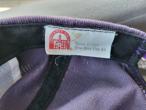 Vintage JMU James Madison University Corduroy Snapback Hat Cap USA College - 第 8/8 張圖片