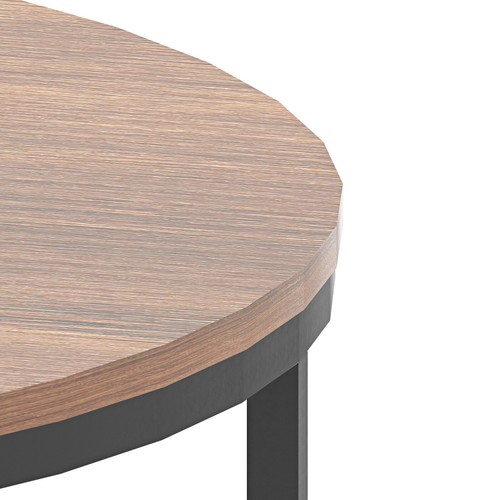 Nesting Coffee Tables Set of 2, Round Stacking Sofa Side Tables for Living Room - Picture 8 of 8
