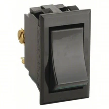 Carling Technologies TIGK54-6S-BL-WBL Rocker Switch, DPST, 4 PINS