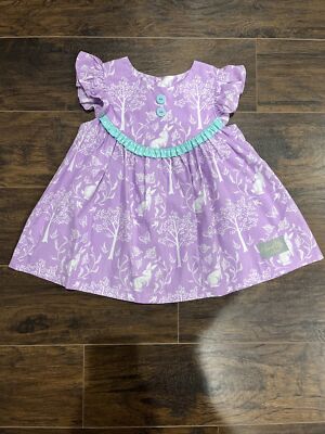 Eleanor Rose Gigi Lavender Bunny Rabbit Easter Tunic Top