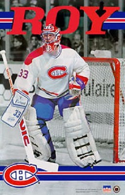 1991 Patrick Roy Montreal Canadiens Original Starline B&W Series Poster OOP | eBay
