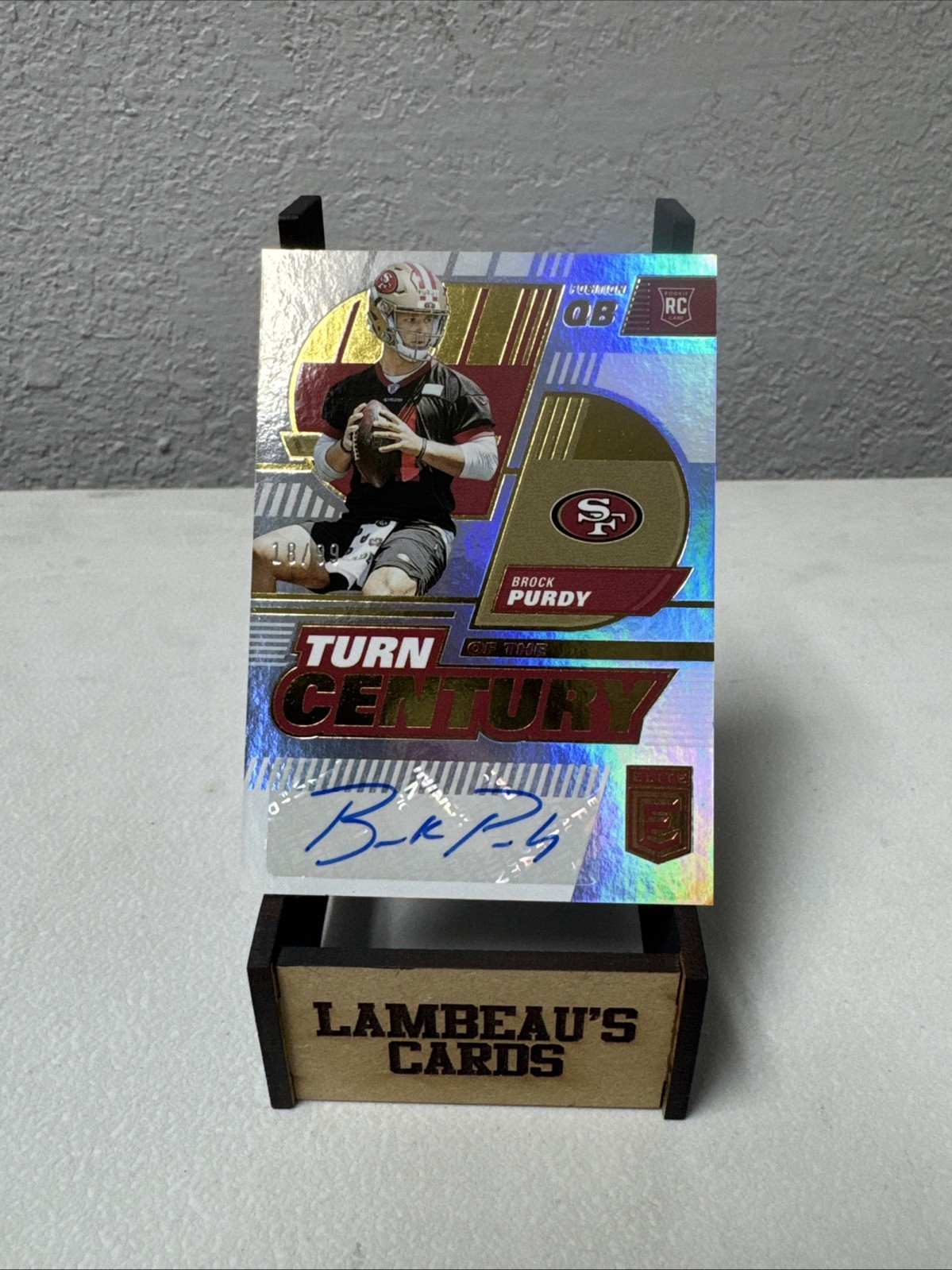 2022 Donruss Elite- Turn of the Century Autographs Brock Purdy /99 🔥